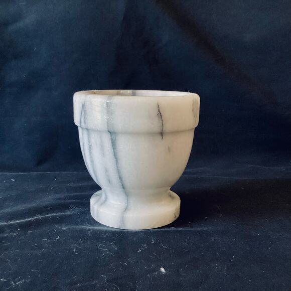 Footed Marble Mortar - Picture 1 of 5